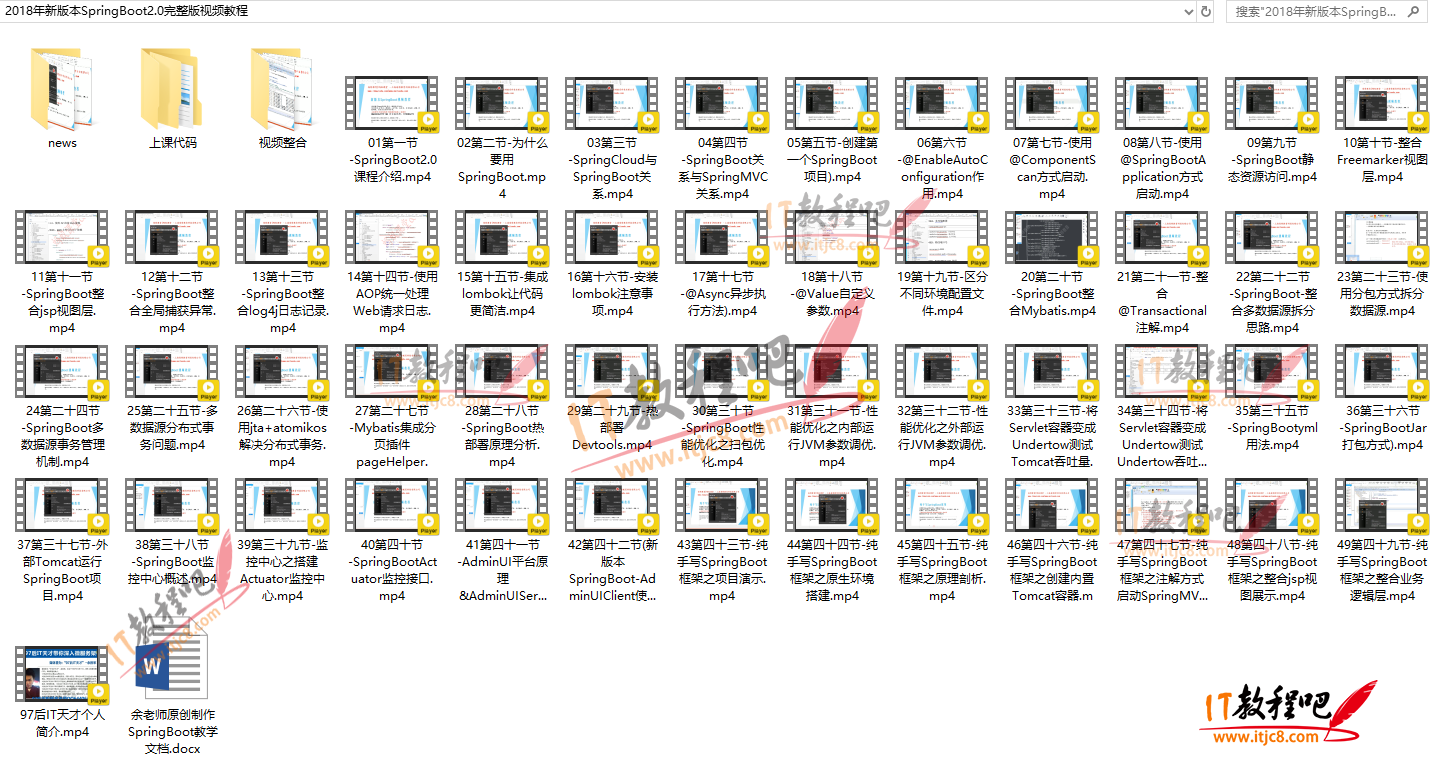 2018年新版本SpringBoot2.0完整版视频教程.png